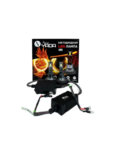 Светодиодная лампа головного света Nord-Yada н1, 12-48 В, 60 Вт, 6000 k 10000 Лм, canbus 2 шт в комплекте 909389