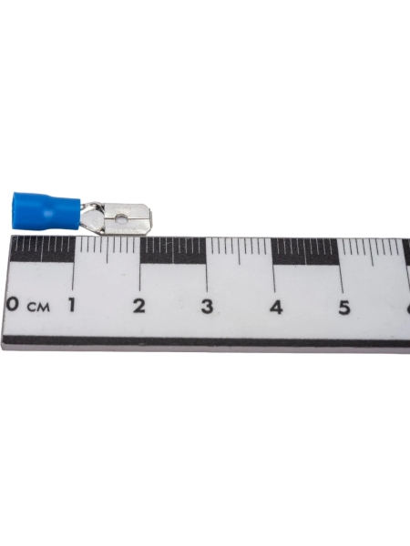 Изолированная клемма "папа" Nord-Yada 6.3мм 1.5-2.5кв.мм (синяя) 906337