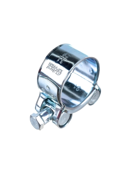 Силовой хомут Nord-Yada Д: 29-31 мм, Ш: 20 мм, Т: 0,8 мм, болт: М6х50, оцинкованная сталь 905987