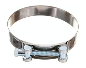 Силовой хомут Nord-Yada Д: 113-121 мм, Ш: 24 мм, Т: 0,8 мм, болт: М8х80, нерж. сталь 902897