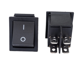 Клавиша Nord-Yada 250V 16А черная (4контакта) ON-OFF (2шт в упаковке) 905444