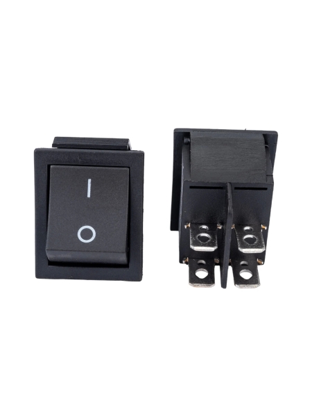 Клавиша Nord-Yada 250V 16А черная (4контакта) ON-OFF (2шт в упаковке) 905444