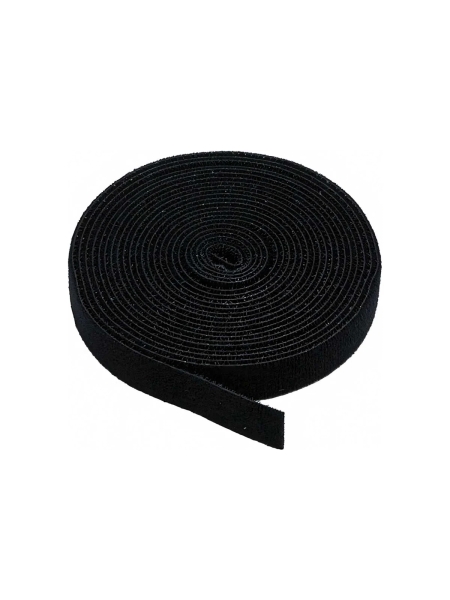 Лента липучка универсальная Nord-Yada 15 мм, 3 м, в рулоне, черный (велкро) ТМ Nord Yada 909439