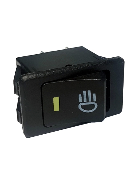 Клавиша Nord-Yada 12V 35А желтая с подсветкой (4контакта) ON-OFF (2шт в упаковке) 905935