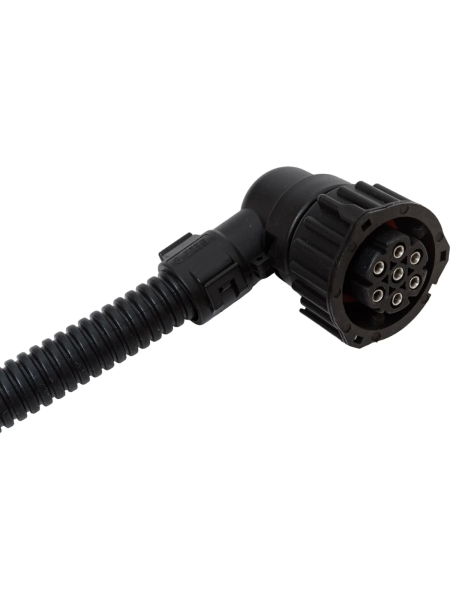 Соединительная колодка Nord-Yada байонет угл. фар, фонарей для а/м Камаз, Маз, 7 конт Газель (с пров.в гофре) 906416