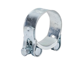 Силовой хомут Nord-Yada Д: 43-46 мм, Ш: 22 мм, Т: 1,2 мм, болт: М6х55, оцинкованная сталь 905991