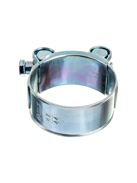 Силовой хомут Nord-Yada Д: 44-47 мм, Ш: 22 мм, Т: 1,2 мм, болт: М6х55, оцинкованная сталь 905992