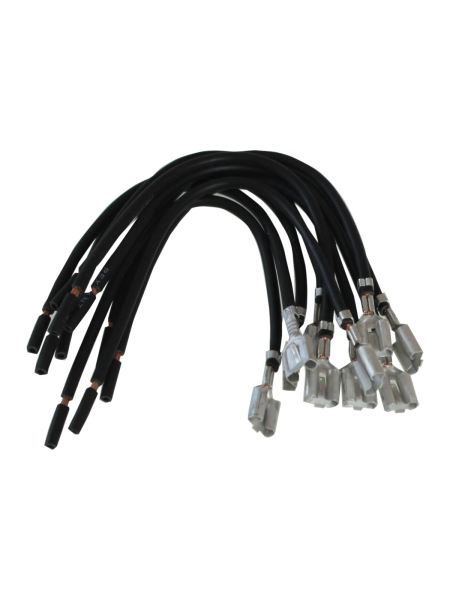 Клемма электропроводки Nord-Yada мама 6,3 мм луженая с проводом 1,5мм TM Nord YADA 10шт в упаковке 909601