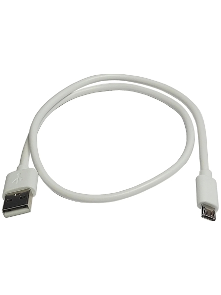 Зарядный универсальный дата-кабель USB-Micro Nord-Yada TPE 2А, 0,5м белый 908925