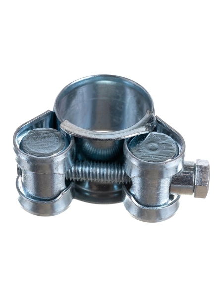 Силовой хомут Nord-Yada Д: 17-19 мм, Ш: 18 мм, Т: 0,6 мм, болт: М5х40, оцинкованная сталь 905982