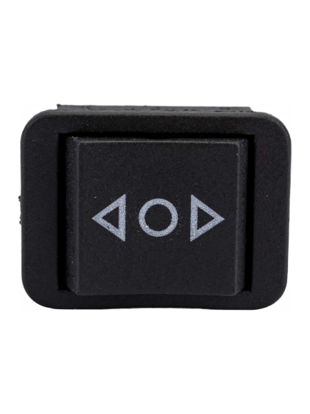 Клавиша Nord-Yada 250V 16А с нейтралью без фиксации черная (6контактов) ON-OFF-ON (2шт в упаковке) 905445