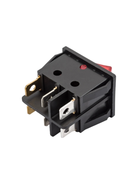 Двойная клавиша Nord-Yada 250V 16А красная/зеленая с подсветкой (6контактов) ON-OFF (2шт в упаковке) 905449