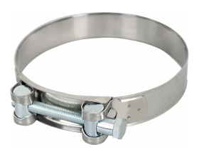 Силовой хомут Nord-Yada Д: 40-43 мм, Ш: 20 мм, Т: 0,6 мм, болт: М6х50, нерж. сталь 902881