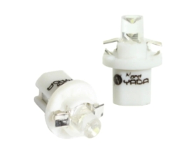 Светодиод Nord-Yada 12V T5B8, 5d-02 1LED W1.2W Base: B8.5D 0.13W 2lm белый с патроном 2 шт 900282