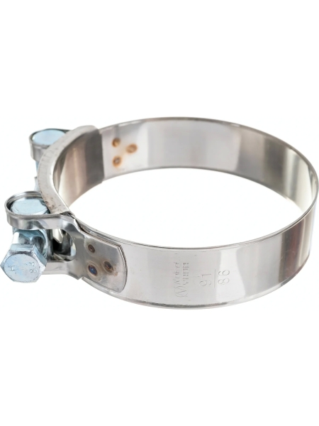 Силовой хомут Nord-Yada Д: 86-91 мм, Ш: 24 мм, Т: 0,8 мм, болт: М8х75, нерж. сталь 902893