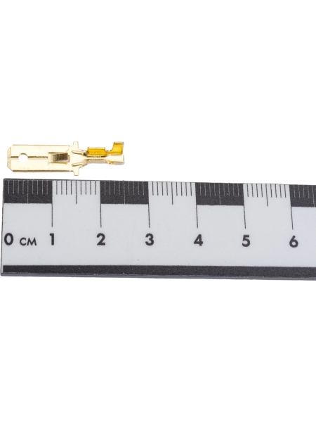 Клемма "папа" Nord-Yada 6.3мм 1-1.5кв.мм с защелкой (для разъемов) (РП-п 1.5-(6.3)) 905351
