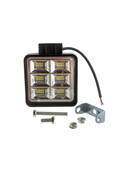 Фара рабочего света Nord-Yada 48 Вт, квадрат, 48 диодов, дальний, 108х108х40 мм 908819