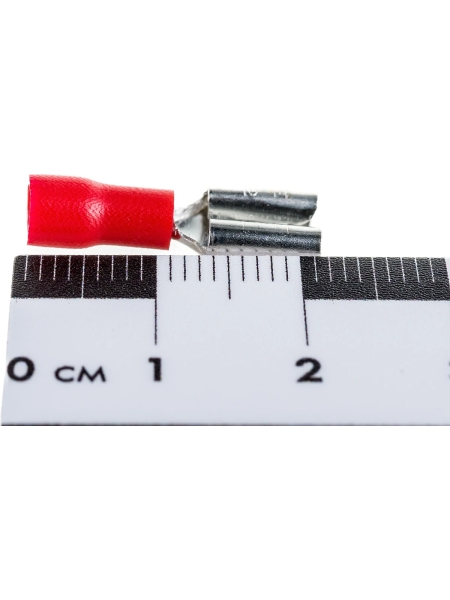 Изолированная клемма "мама" Nord-Yada 6.3мм 0.5-1.5кв.мм (красная) (РПи-м 1.5-(6.3) 905342