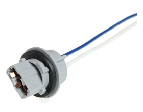 Одноконтактный патрон Nord-Yada под лампу W21W T20 с проводами, пластик 902641