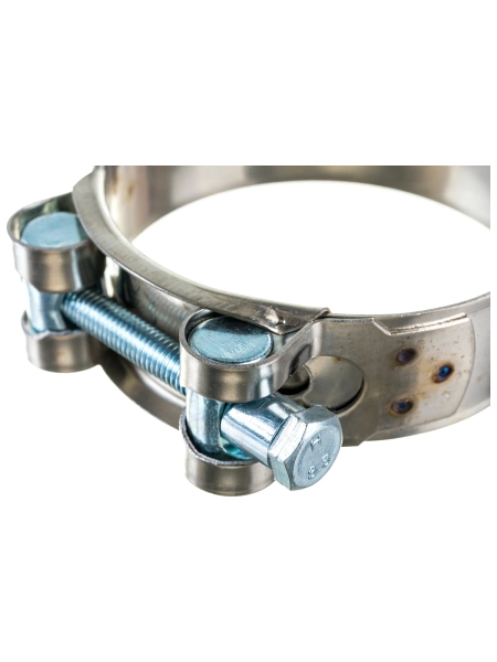 Силовой хомут Nord-Yada Д: 64-67 мм, Ш: 22 мм, Т: 0,6 мм, болт: М6х60, нерж. сталь 902888