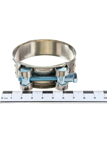 Силовой хомут Nord-Yada Д: 64-67 мм, Ш: 22 мм, Т: 0,6 мм, болт: М6х60, нерж. сталь 902888