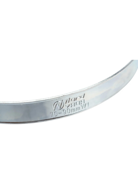 Червячный хомут Nord-Yada 70-90 мм, оцинк. сталь 904611