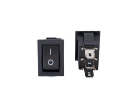 Клавиша Nord-Yada 250V 3А Micro черная (3конт.) ON-OFF (2шт в упаковке) 905467