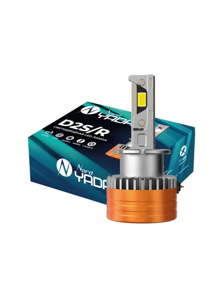 Светодиодная лампа головного света Nord-Yada D2S/R 12-24V 45W 4500Lm 6500K Canbus TM Nord YADA 909370