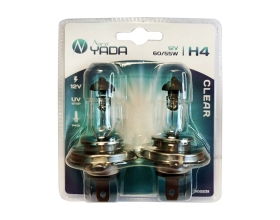 Лампа Nord-Yada H4 12V 60/55W P43t CLEAR 2шт, блистер TM Nord YADA 902231