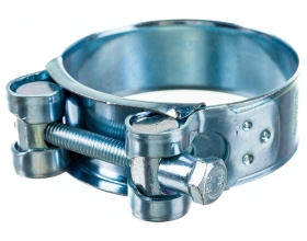 Силовой хомут Nord-Yada Д: 56-59 мм, Ш: 22 мм, Т: 1,2 мм, болт: М6х55, оцинкованная сталь 905995