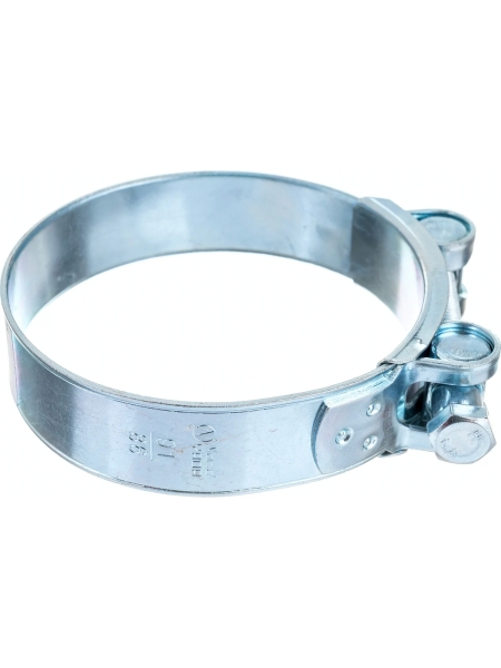 Силовой хомут Nord-Yada Д: 86-91 мм, Ш: 24 мм, Т: 1.5 мм, болт: М8х70, оцинкованная сталь 906002