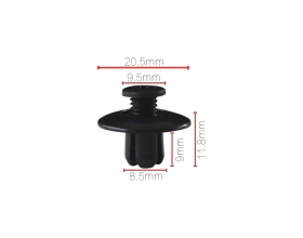 Клипса крепежная для а/м Nissan бампера 63876-95596 10 шт Nord-Yada 909150