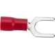 Вилочная изолированная клемма Nord-Yada 6.5мм 0.5-1.5кв.мм (красная) 905358