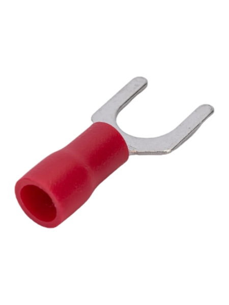 Вилочная изолированная клемма Nord-Yada 6.5мм 0.5-1.5кв.мм (красная) 905358
