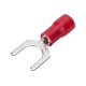 Вилочная изолированная клемма Nord-Yada 6.5мм 0.5-1.5кв.мм (красная) 905358
