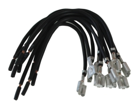 Клемма электропроводки Nord-Yada мама 6,3 мм луженая с проводом 1,5мм TM Nord YADA 10шт в упаковке 909601