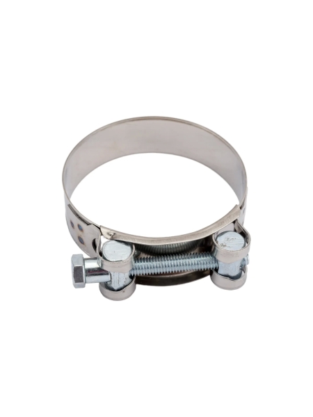 Силовой хомут Nord-Yada Д: 74-79 мм, Ш: 24 мм, Т: 0,8 мм, болт: М8х75, нерж. сталь 902891
