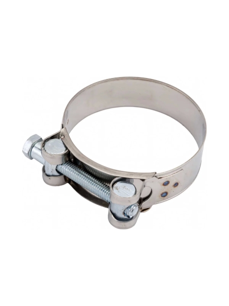 Силовой хомут Nord-Yada Д: 74-79 мм, Ш: 24 мм, Т: 0,8 мм, болт: М8х75, нерж. сталь 902891