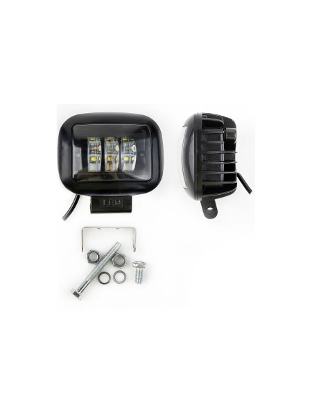 Фара рабочего света Nord-Yada 30 Вт, квадратная, 3 диода, дальний, 120х115х60 907374