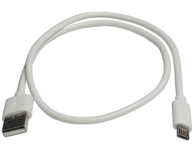 Зарядный универсальный дата-кабель USB-Micro Nord-Yada TPE 2А, 0,5м белый 908925