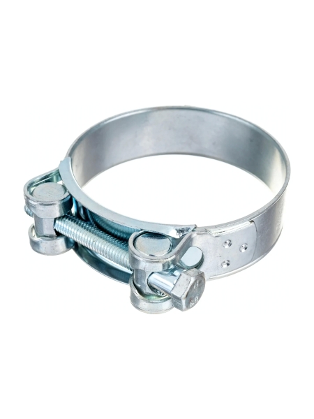 Силовой хомут Nord-Yada Д: 74-79 мм, Ш: 24 мм, Т: 1.5 мм, болт: М8х70, оцинкованная сталь 906000