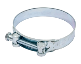 Силовой хомут Nord-Yada Д: 131-139 мм, Ш: 26 мм, Т: 1,7 мм, болт: М10х85, оцинкованная сталь 906008