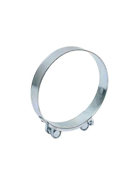 Силовой хомут Nord-Yada Д: 131-139 мм, Ш: 26 мм, Т: 1,7 мм, болт: М10х85, оцинкованная сталь 906008