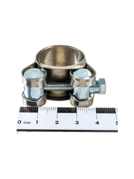 Силовой хомут Nord-Yada Д: 23-25 мм, Ш: 18 мм, Т: 0,6 мм, болт: М5х40, нерж. сталь 903115