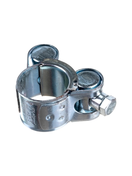 Силовой хомут Nord-Yada Д: 17-19 мм, Ш: 18 мм, Т: 0,6 мм, болт: М5х40, оцинкованная сталь 905982