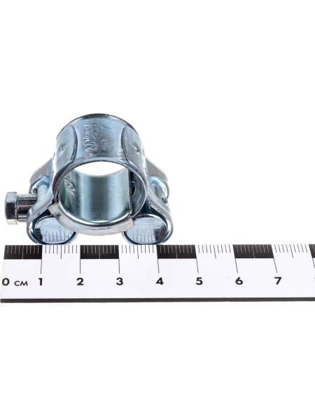 Силовой хомут Nord-Yada Д: 17-19 мм, Ш: 18 мм, Т: 0,6 мм, болт: М5х40, оцинкованная сталь 905982