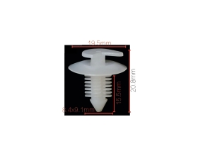 Клипса крепежная для а/м Audi, Renault, VW обшивки двери 8934201681,175- 867-299,4399987, 10 шт Nord-Yada 909201