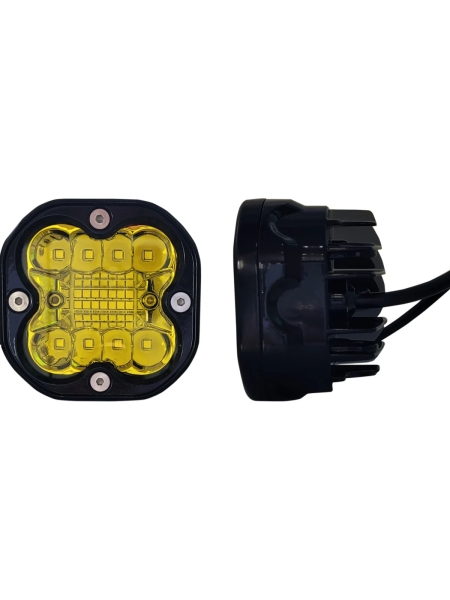 Фара рабочего света Nord-Yada 12 Вт, квадратная, 22 диода, дальний, желтый 909271