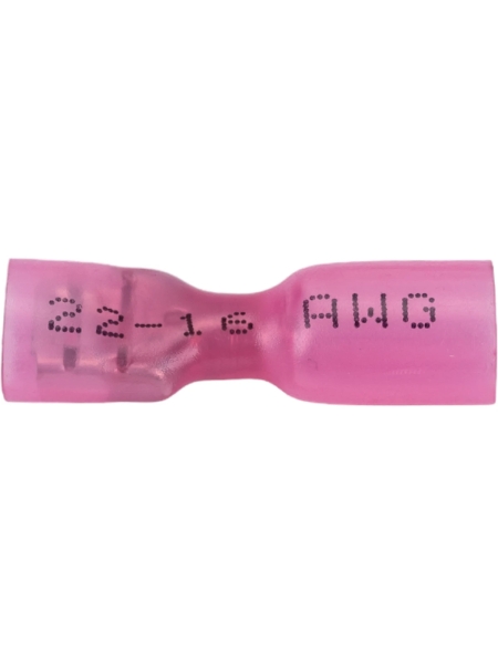 Полностью изолированная термоусаживаемая клемма "мама" Nord-Yada 6.3мм 0.5-1.5кв. мм (красная) 906342