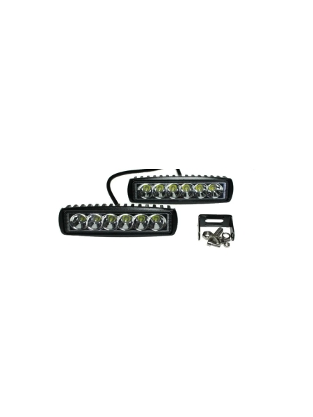 Фара рабочего света Nord-Yada 18Вт прямоугольная 6 диодов дальний 156х42х40 904835